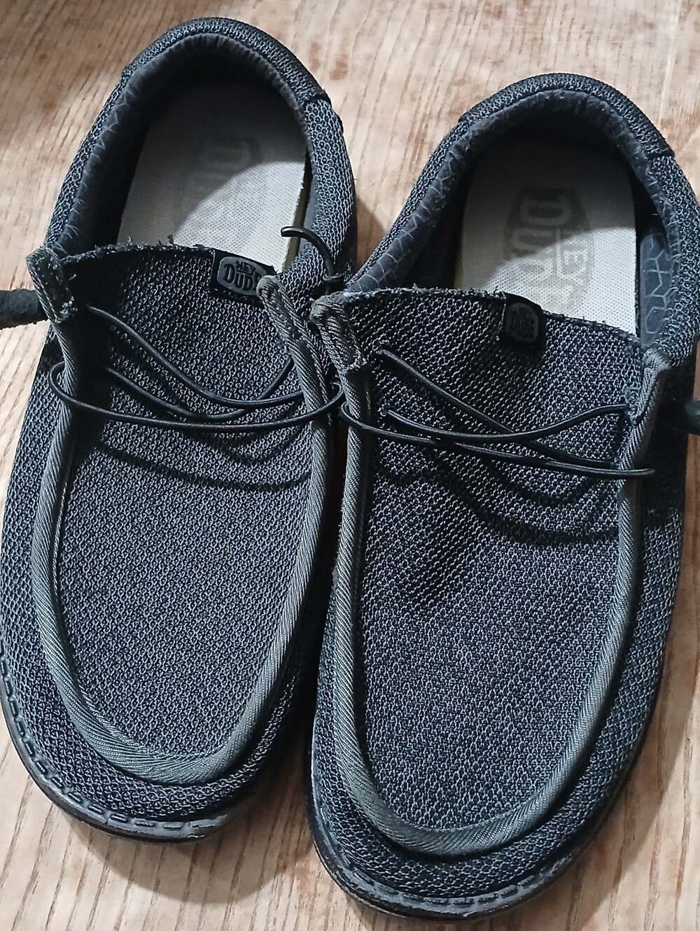 Hey Dude Wally Sox In Micro Total Black Mens Size 11 M